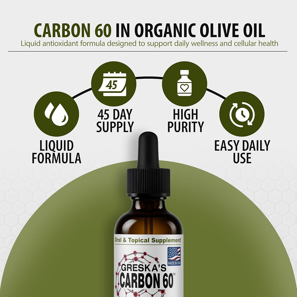 Greska's Carbon-60 Carbon 60 in Organic Sunflower Oil