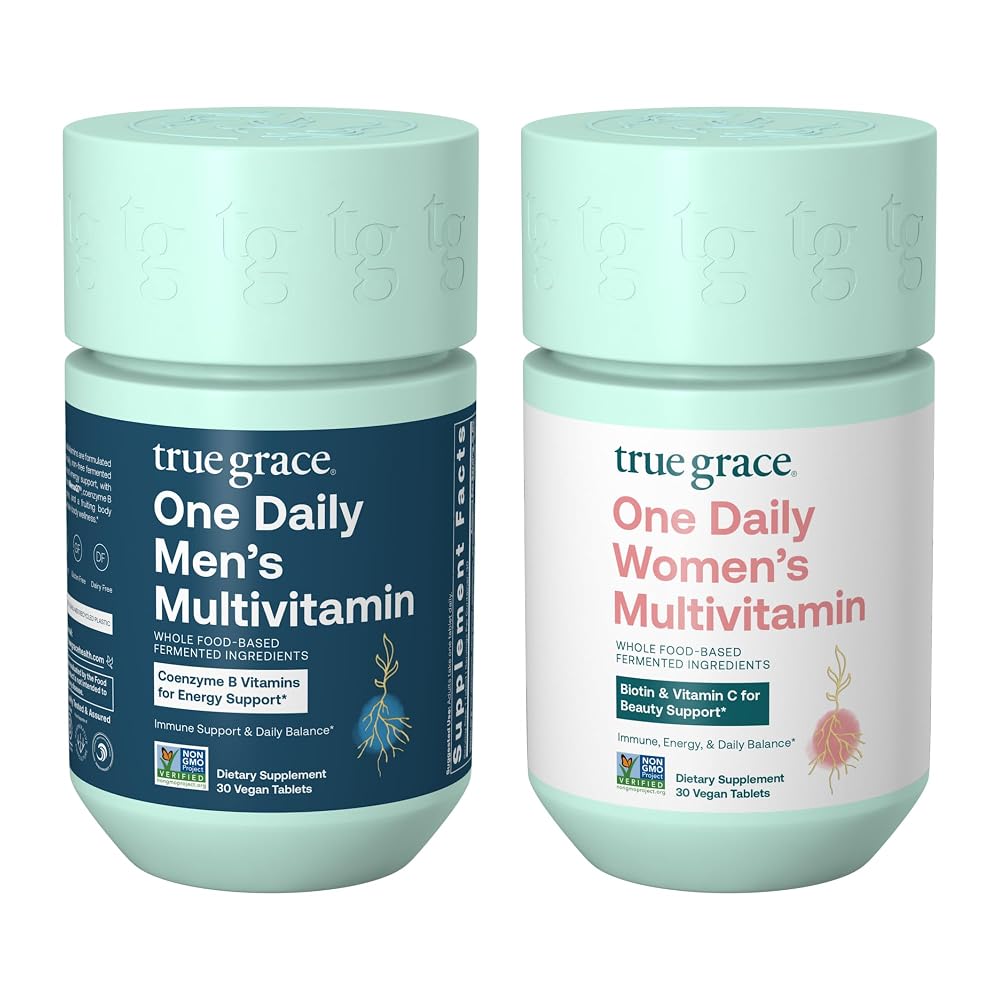 True Grace One Daily Men's & Women's Multivitamin - 60 Vegan Tablets