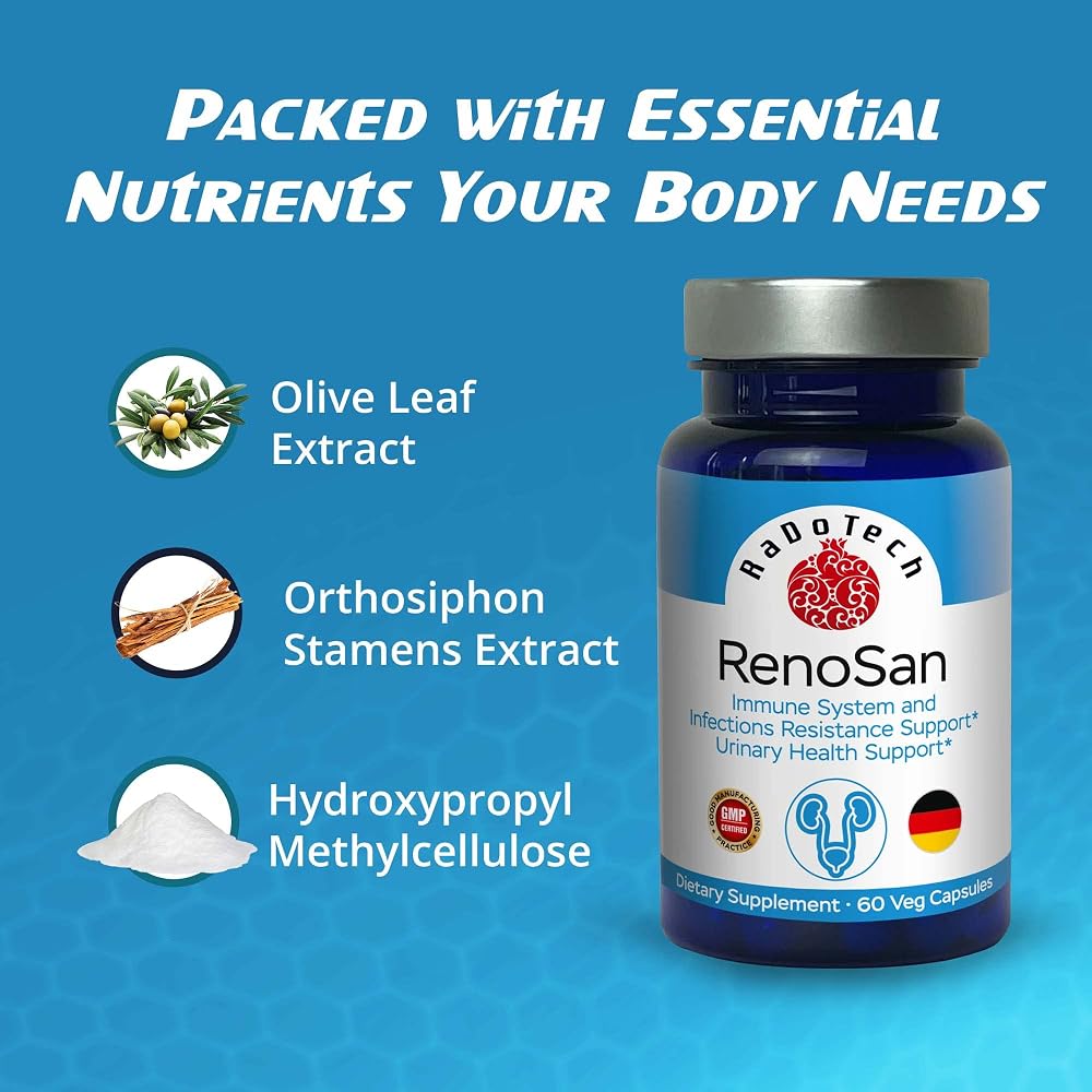 RaDoTech RenoSan Urinary Tract Health Supplement - 60 Vegetarian Capsules - image 8