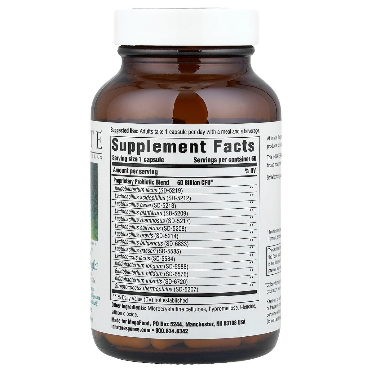 Innate Response Formulas Flora 50-14 Probiotic Clinical Strength - 60 Capsules - image 2