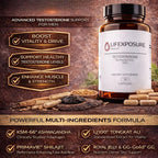 Lifexposure Health Natural Testosterone Supplement for Men - 120 Capsules - image 3