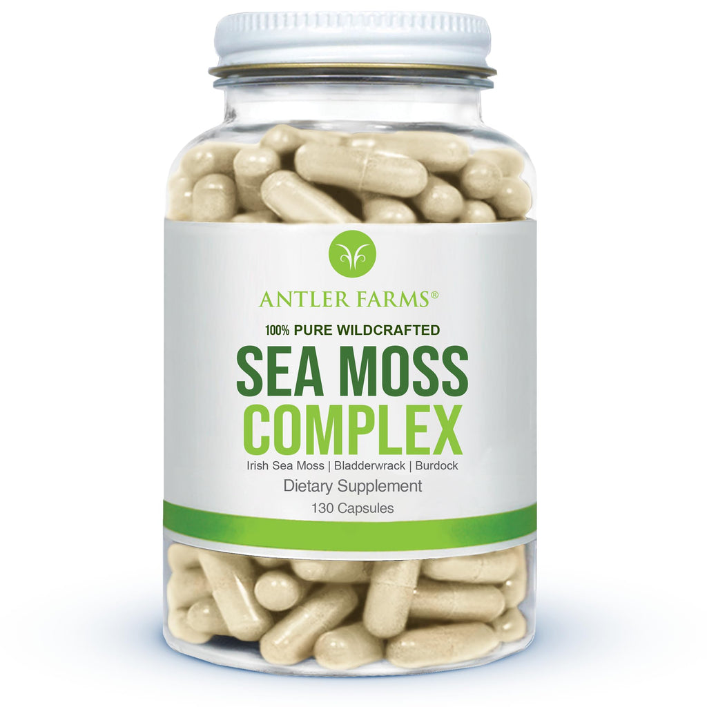Antler Farms Sea Moss Complex with Bladderwrack - 130 Capsules