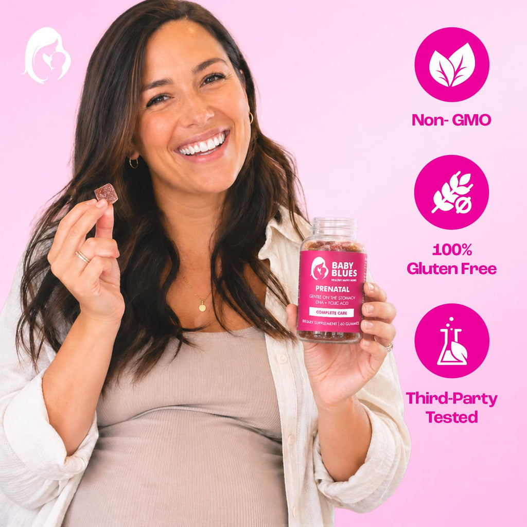 Baby Blues Prenatal Gummies for Women, Iron Free - 60 Count - image 4