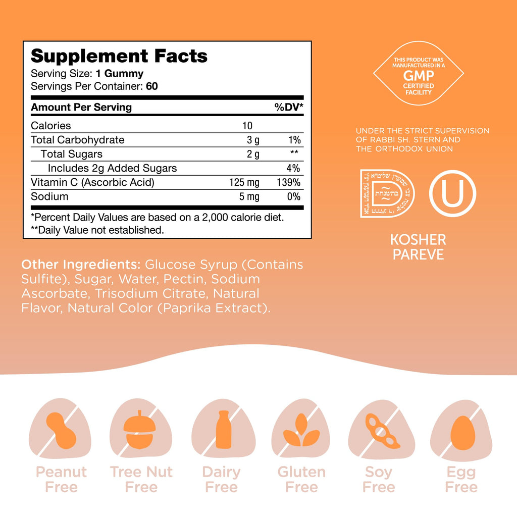 Zahler Chapter One Vitamin C Gummies for Immune Support - 60 Gummies - image 5
