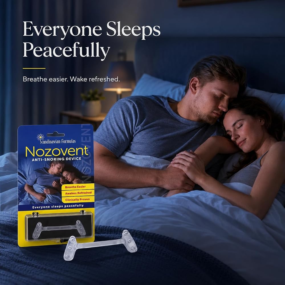 Scandinavian Formulas Nozovent Anti-Snoring Nasal Dilator - 1 Device - image 5