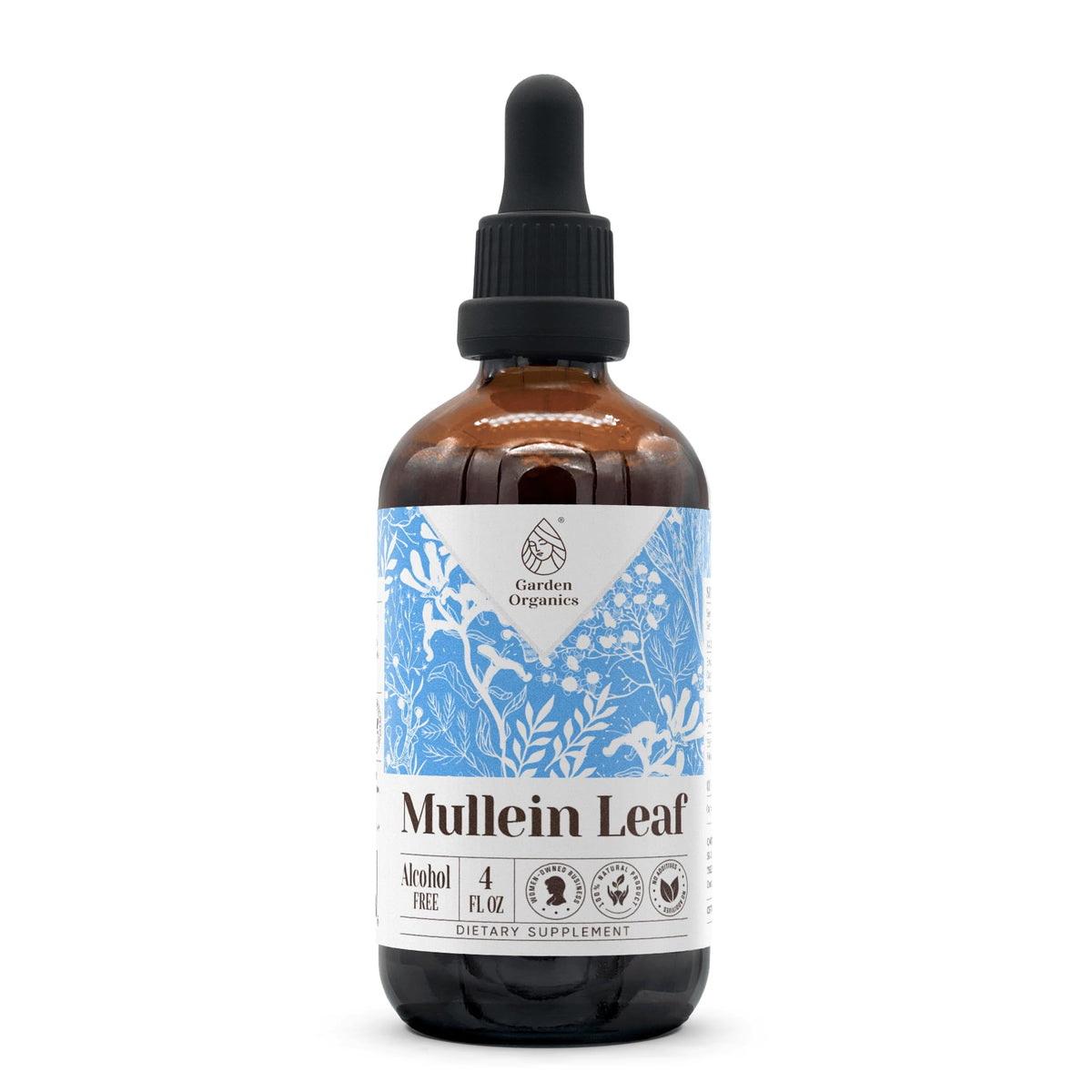 Garden Organics Mullein Leaf Alcohol-Free Natural Tincture Extract