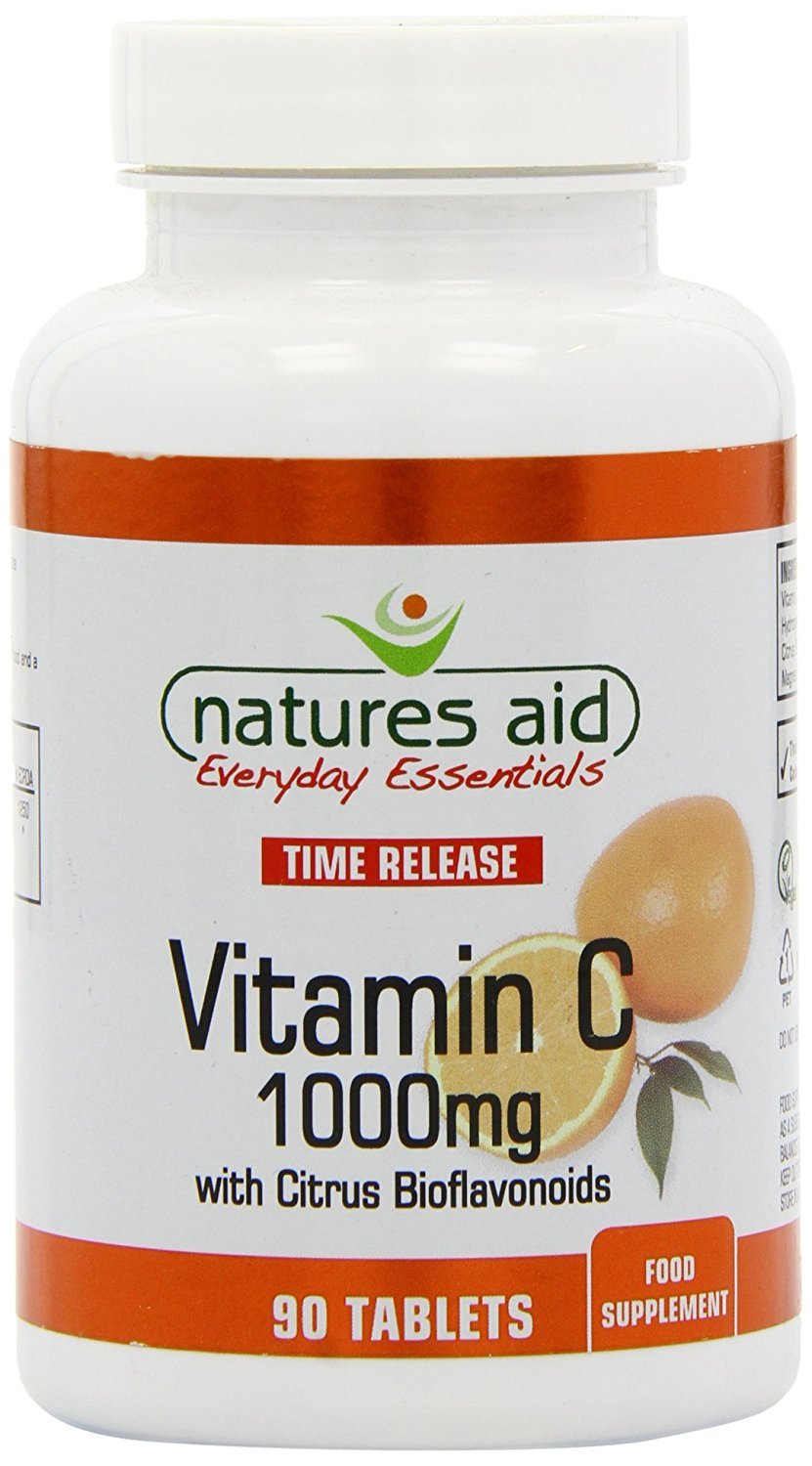 Natures Aid Vitamin C 1000mg Time Release with Citrus Bioflavonoids