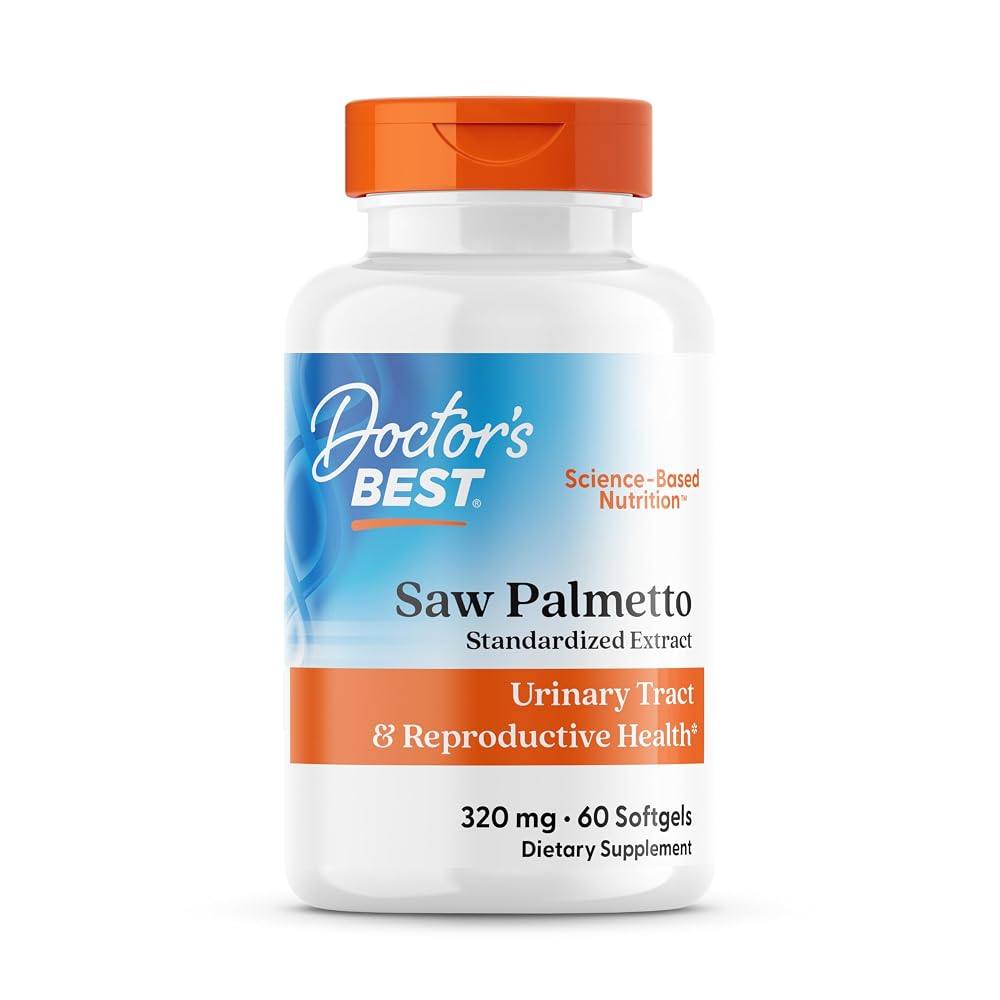 Doctor's BEST Saw Palmetto Extract Supplement - 60 Softgels