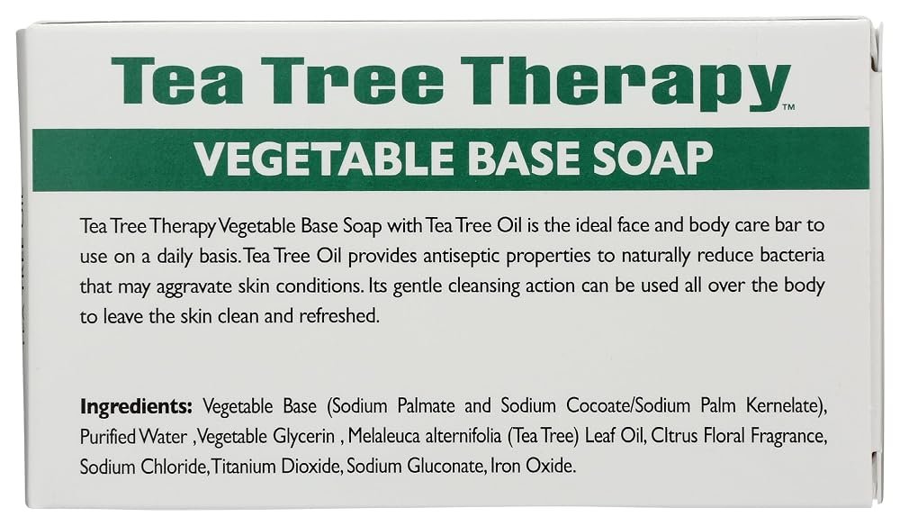 Tea Tree Therapy Vegetable Base Soap Bar - 3.9 Oz - image 2