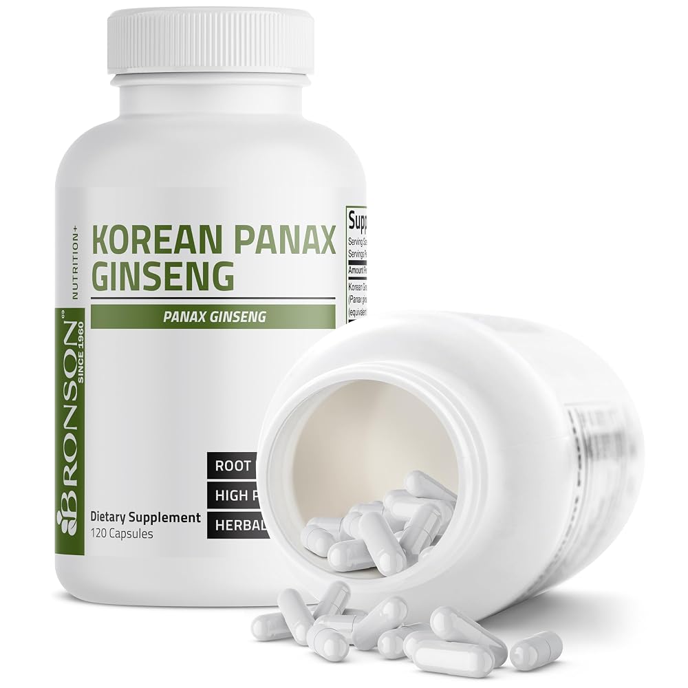 BRONSON Flavored Capsule adult Korean Panax Ginseng Supports Energy - image 5
