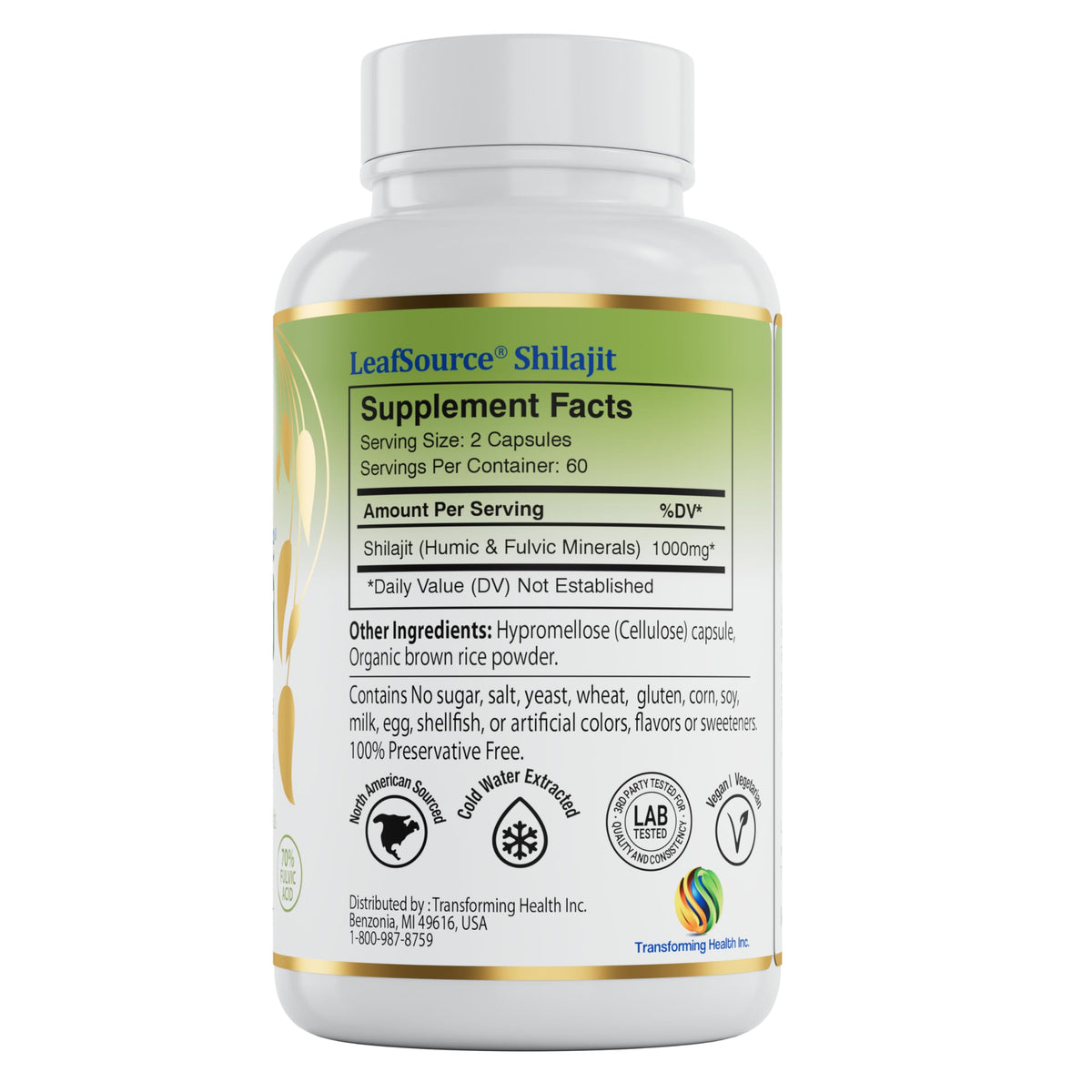 LEAFSOURCE Shilajit with Humic & Fulvic Acid - 120 Capsules - image 3