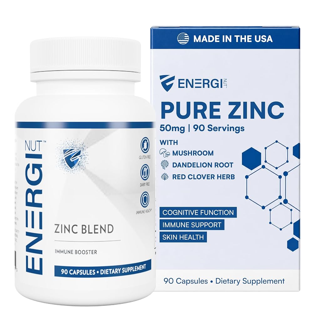 ENERGI NUT Zinc Chelate Blend Immune Support - 90 Capsules