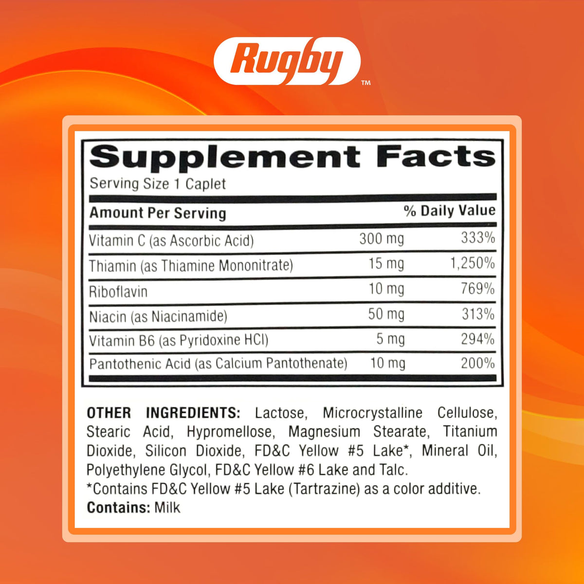 Rugby Vitamin B Complex with Vitamin C - 130 Caplets - image 8