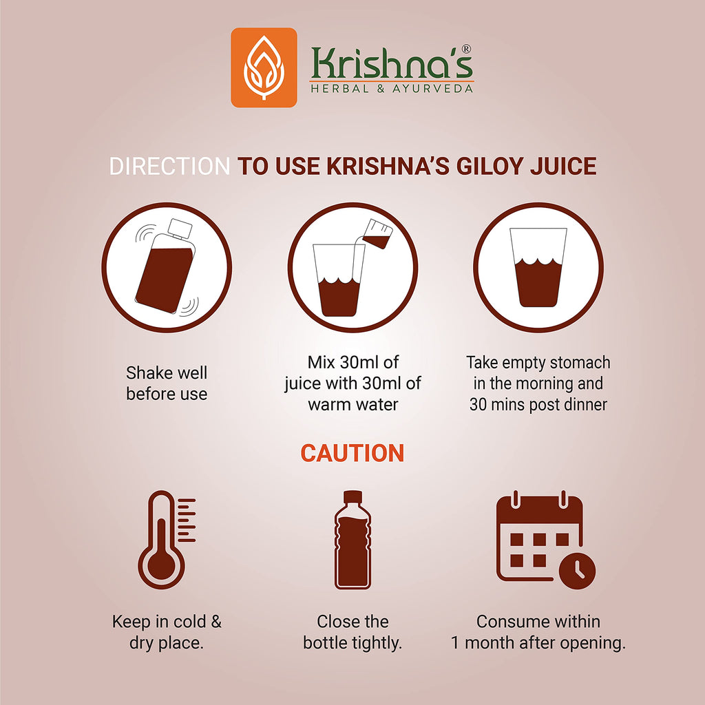 Krishna's Herbal & Ayurveda Geloy Juice - 500 ml (Pack of 2) - image 8