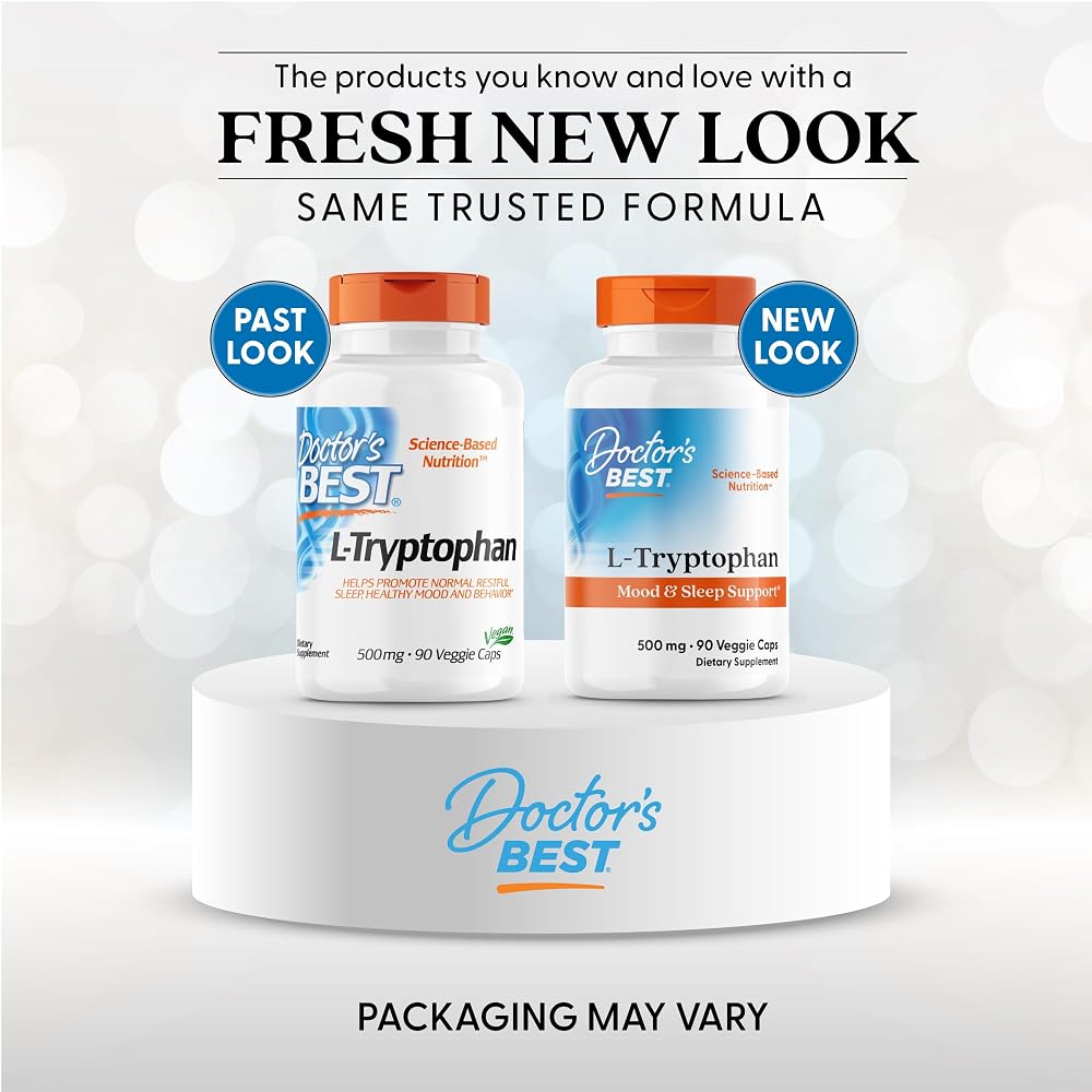 Doctor's Best L-Tryptophan Supplement for Sleep - 90 Capsules - image 2