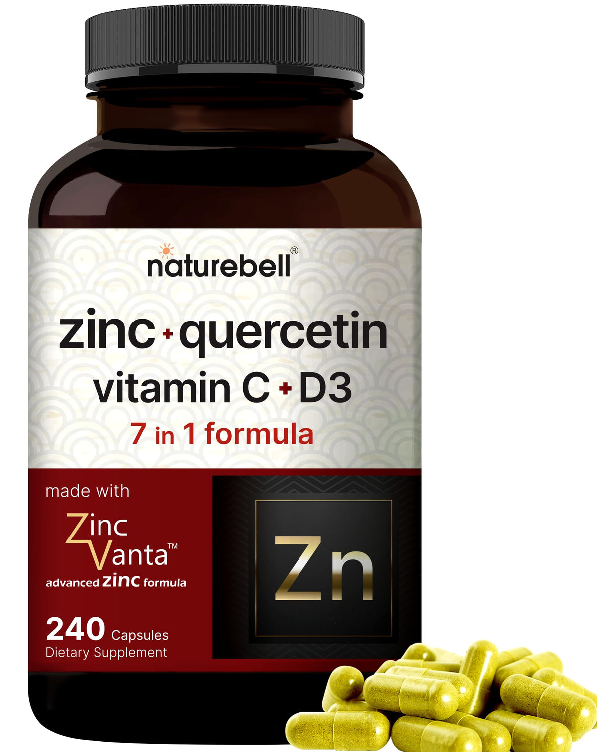 NatureBell Zinc Quercetin with Vitamin C & D3