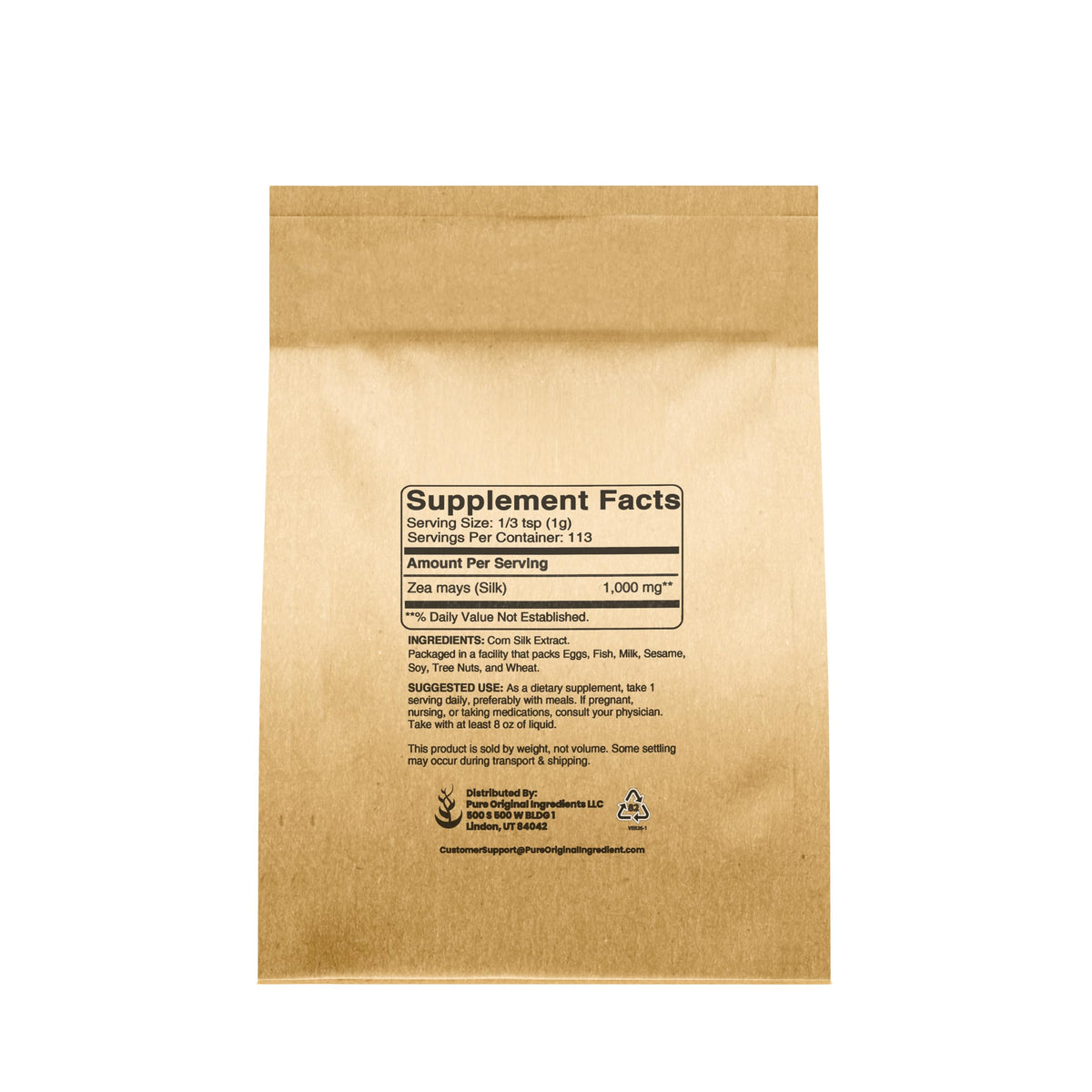 PURE ORIGINAL INGREDIENTS Corn Silk Extract Powder - 4 Oz - image 2