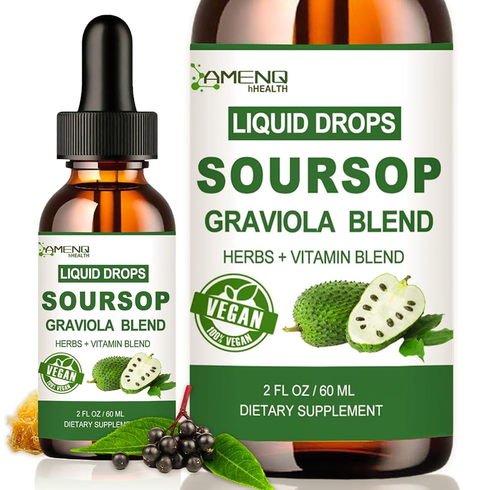 AMENQ hHEALTH Soursop Bitters Liquid Drops with Sea Moss - 2 Fl Oz - image 8