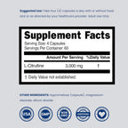 DORADO NUTRITION L-Citrulline 3000mg - 240 Capsules - image 6