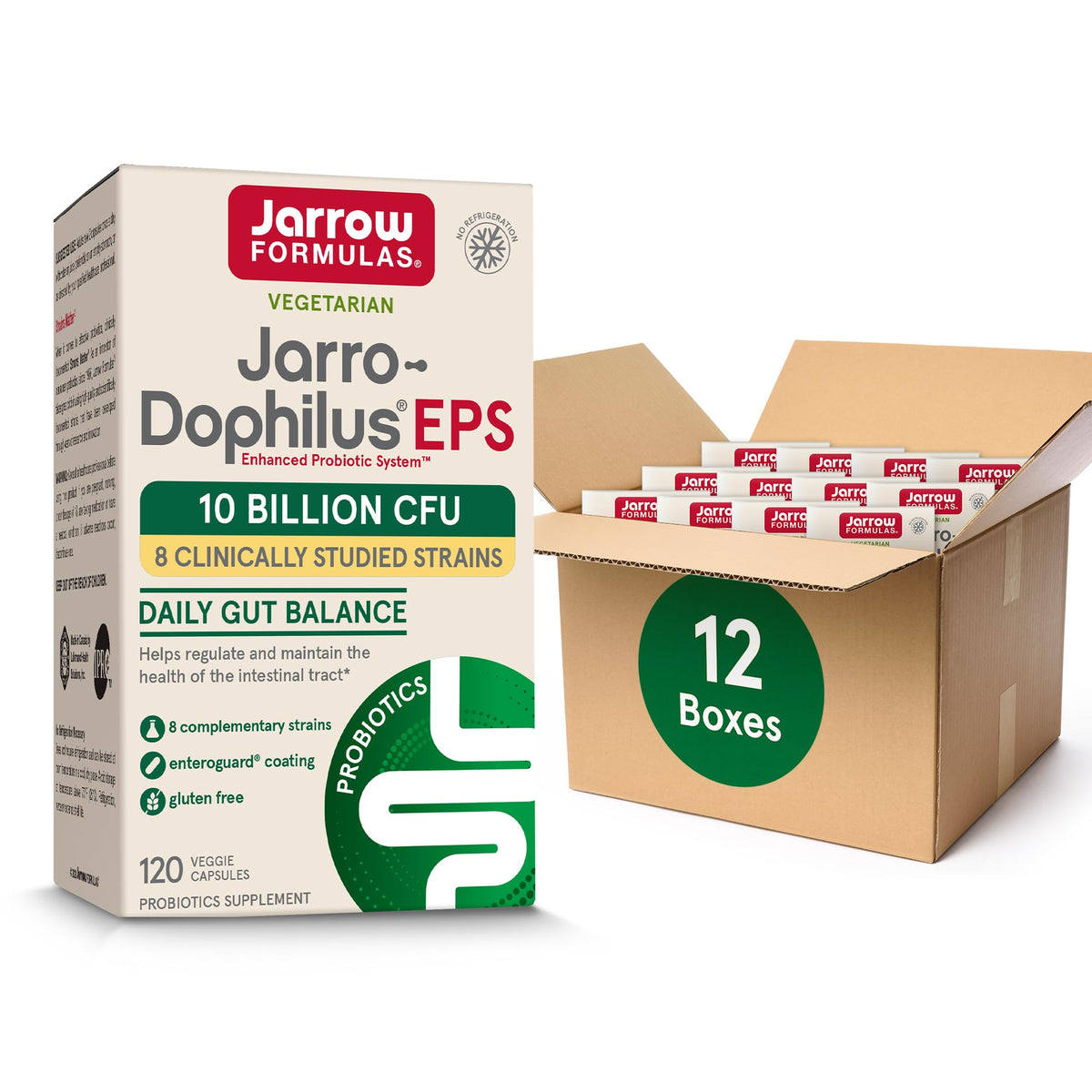 Jarrow Formulas Jarro-Dophilus EPS Probiotics 10 Billion CFU
