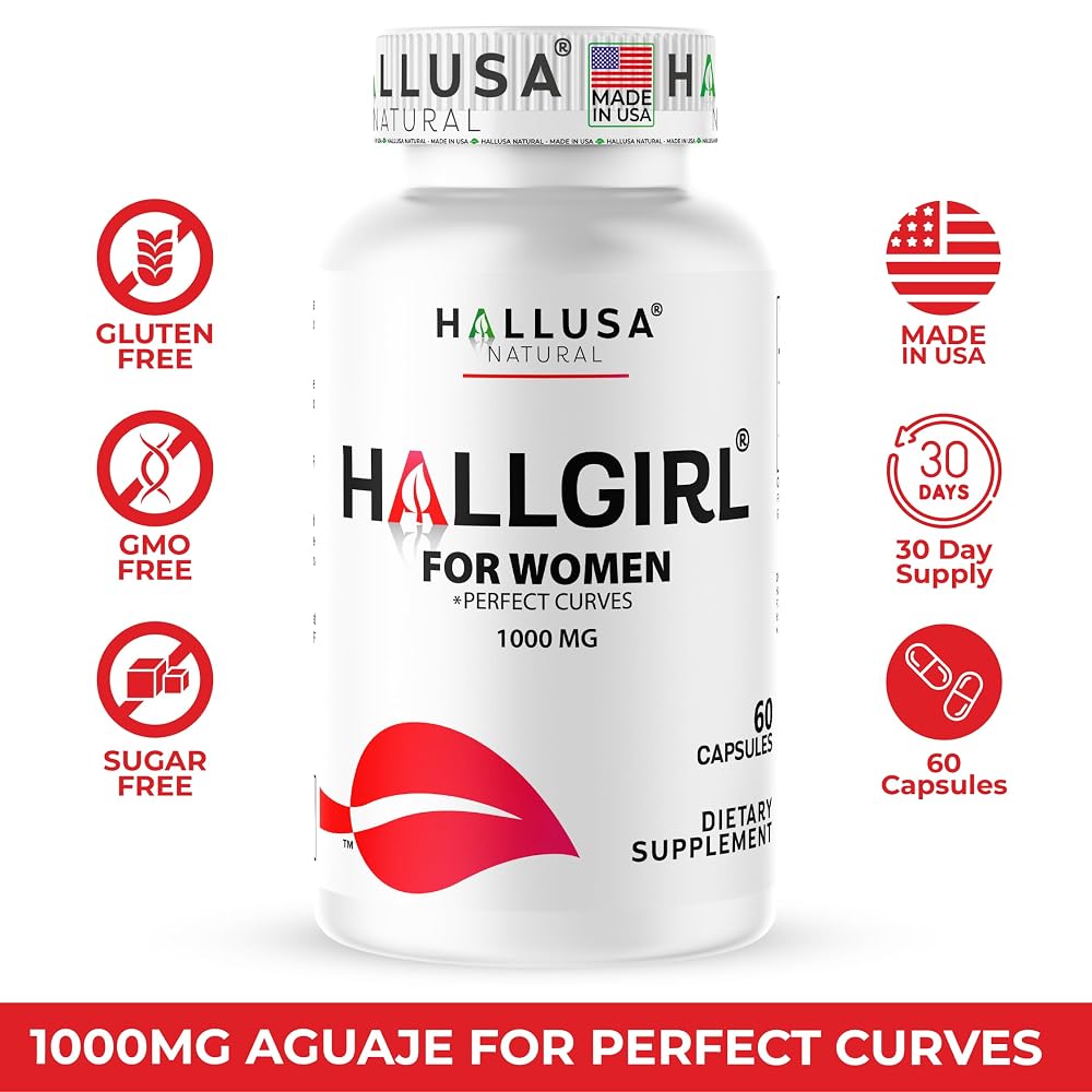 Hallusa Natural HallGirl Aguaje Fruit 1000mg Women's Wellness - 60 Capsules - image 2