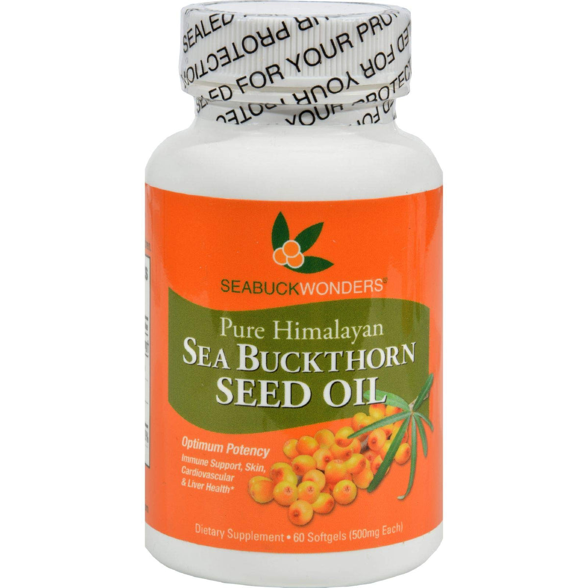 SEABUCKWONDERS Sea Buckthorn Seed Oil - 60 Softgels