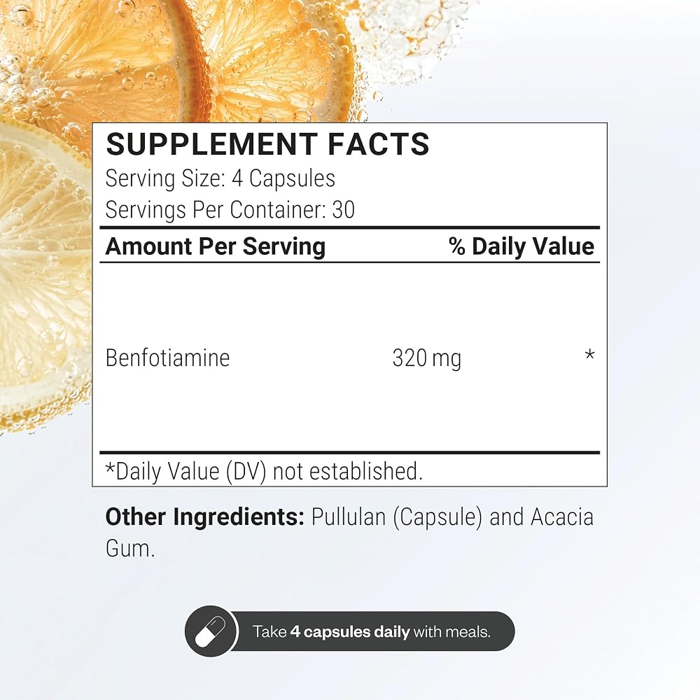 Supersmart Benfotiamine 80 mg Vitamin B1 - 120 Vegetarian Capsules - image 4