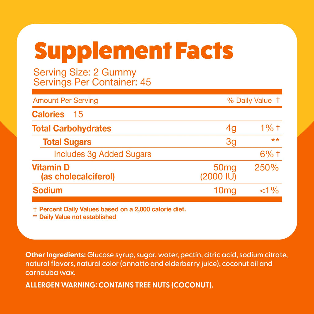 Feel Great Vitamin D Gummies for Adults Immune Support - 90 Gummies - image 4