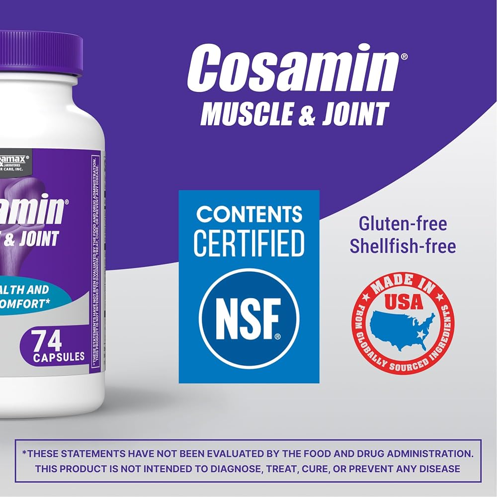 Cosamin Muscle & Joint Health Supplement - 74 Capsules - image 5