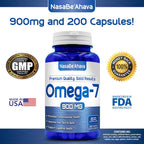 NasaBeahava Pure Omega 7 Fatty Acids Sea Buckthorn Oil - 200 Capsules - image 6