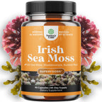 Natures Craft Irish Sea Moss Capsules with Bladderwrack & Burdock - 90 Capsules