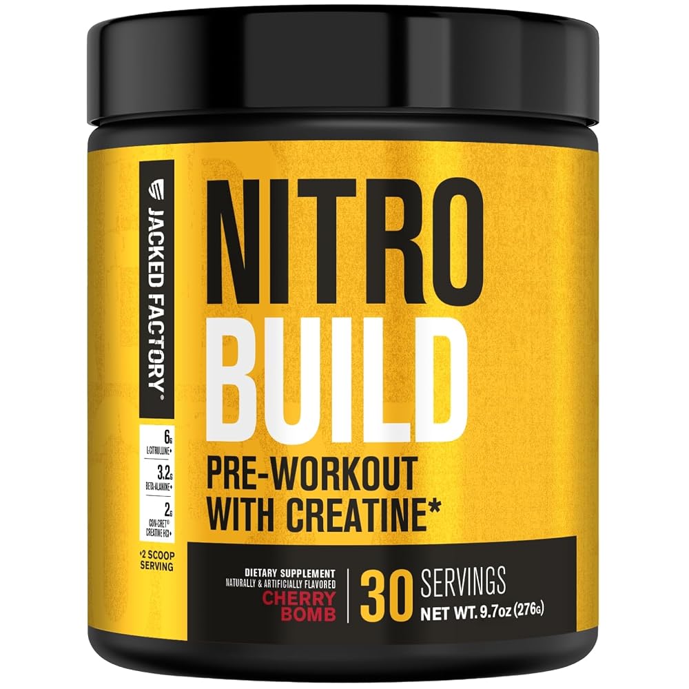 Jacked Factory Nitrosurge Build Pre-Workout Powder - 30 Servings