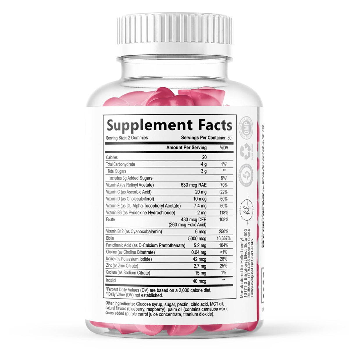 Hello Lovely! Hair Vitamin Gummy - Advanced Hair