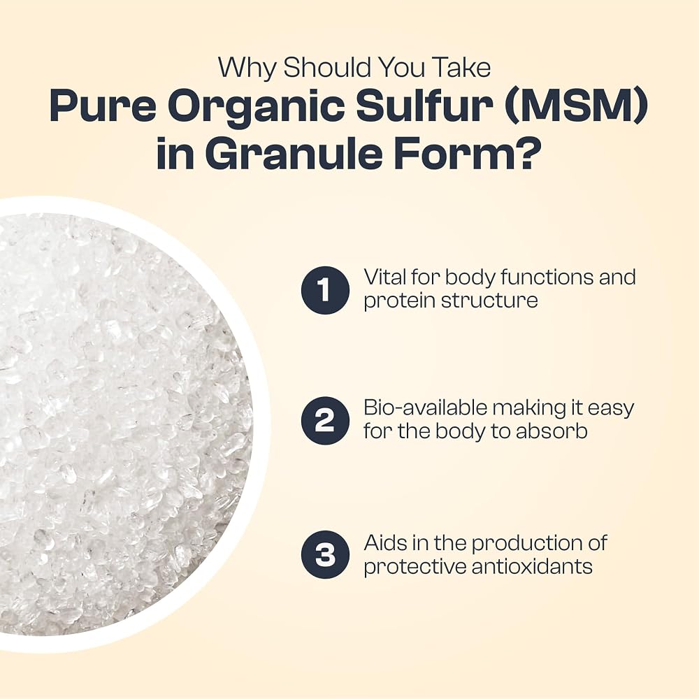 My Vida Origins Pure Organic Sulfur MSM Granules - 62 Servings - image 4