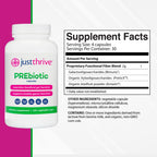 Just Thrive PREbiotic Capsules for Digestive & Immune Health - 120 Capsules - image 2