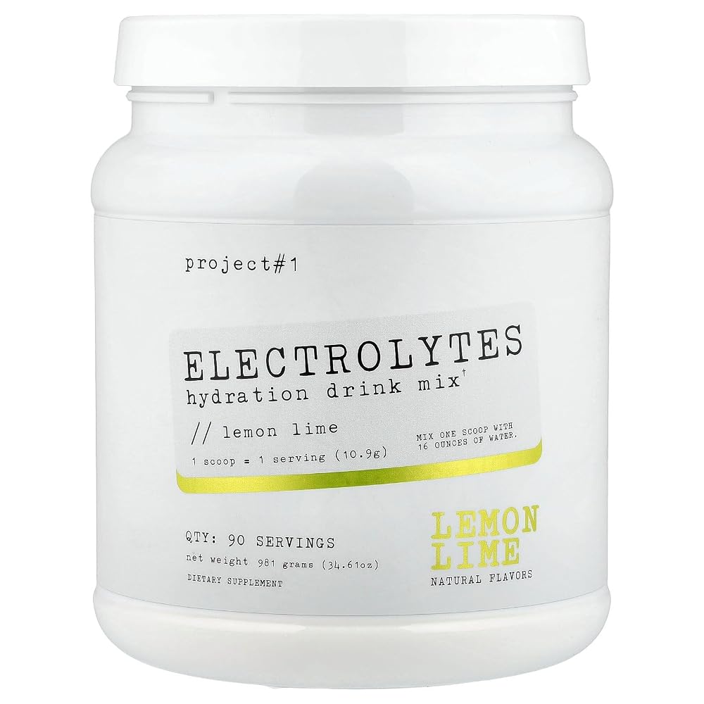 Project #1 Electrolyte Drink Mix Lemon Lime - 90 Servings