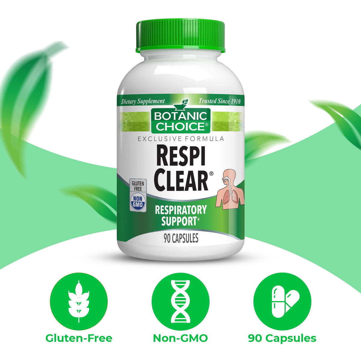Botanic Choice Respi Clear Respiratory Support - 90 Capsules - image 2