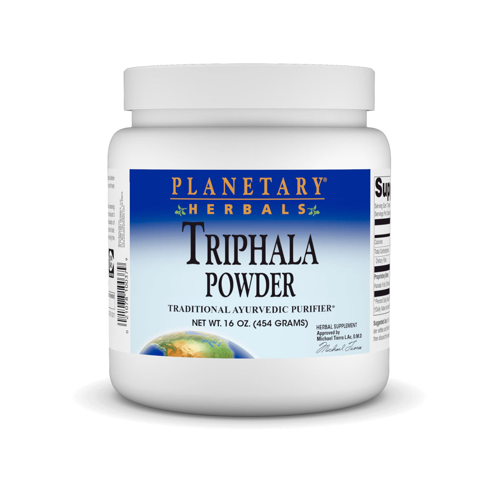Planetary Herbals Triphala Powder for Digestive Support - 16 oz