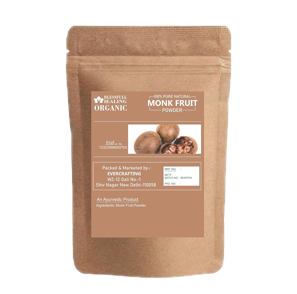 Blessfull Healing Organic Monk Fruit Powder 100% Pure Natural 200