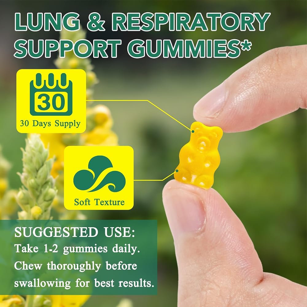Ruduwu Mullein Gummies for Lung Detox