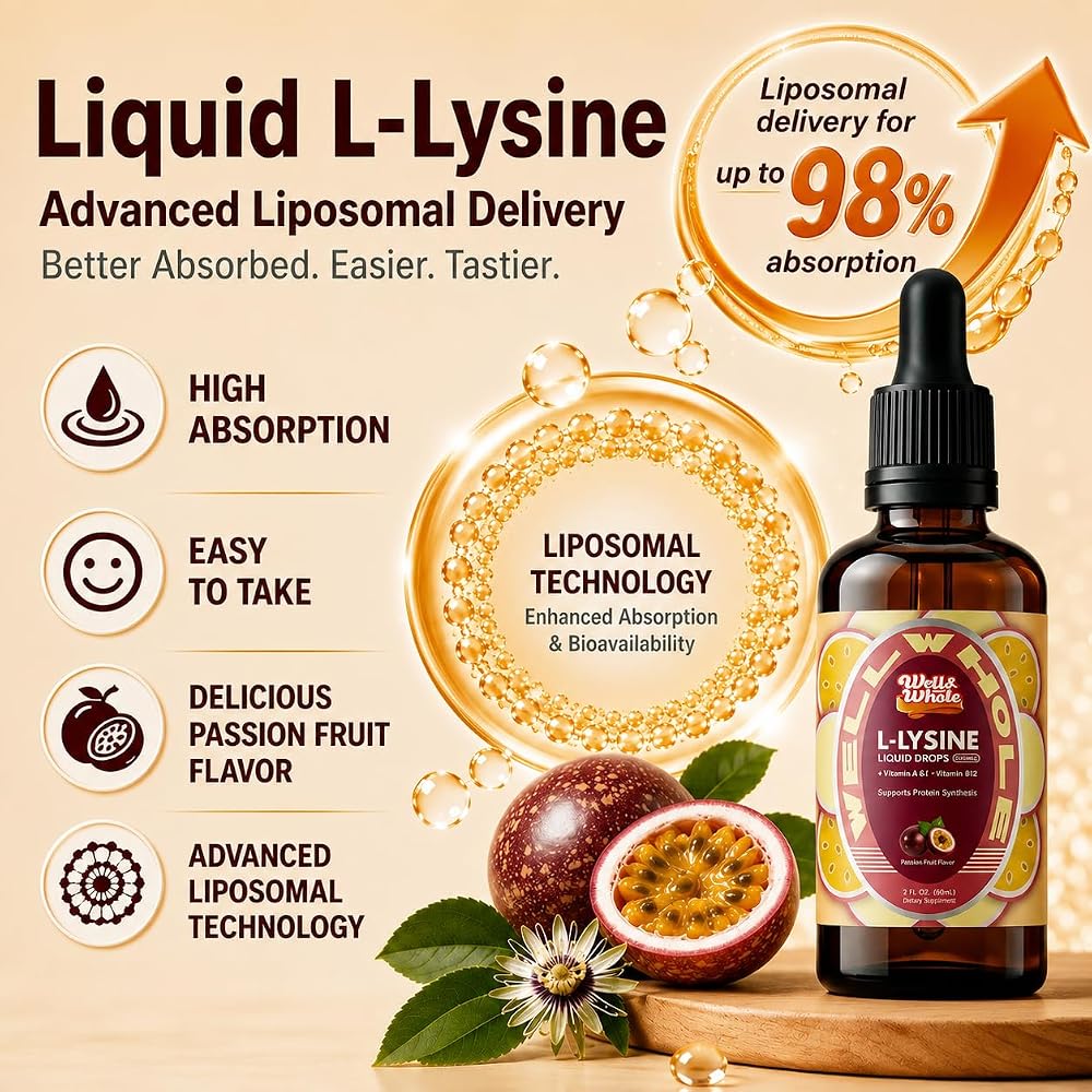 Well&Whole L-Lysine Supplement Liquid Drops