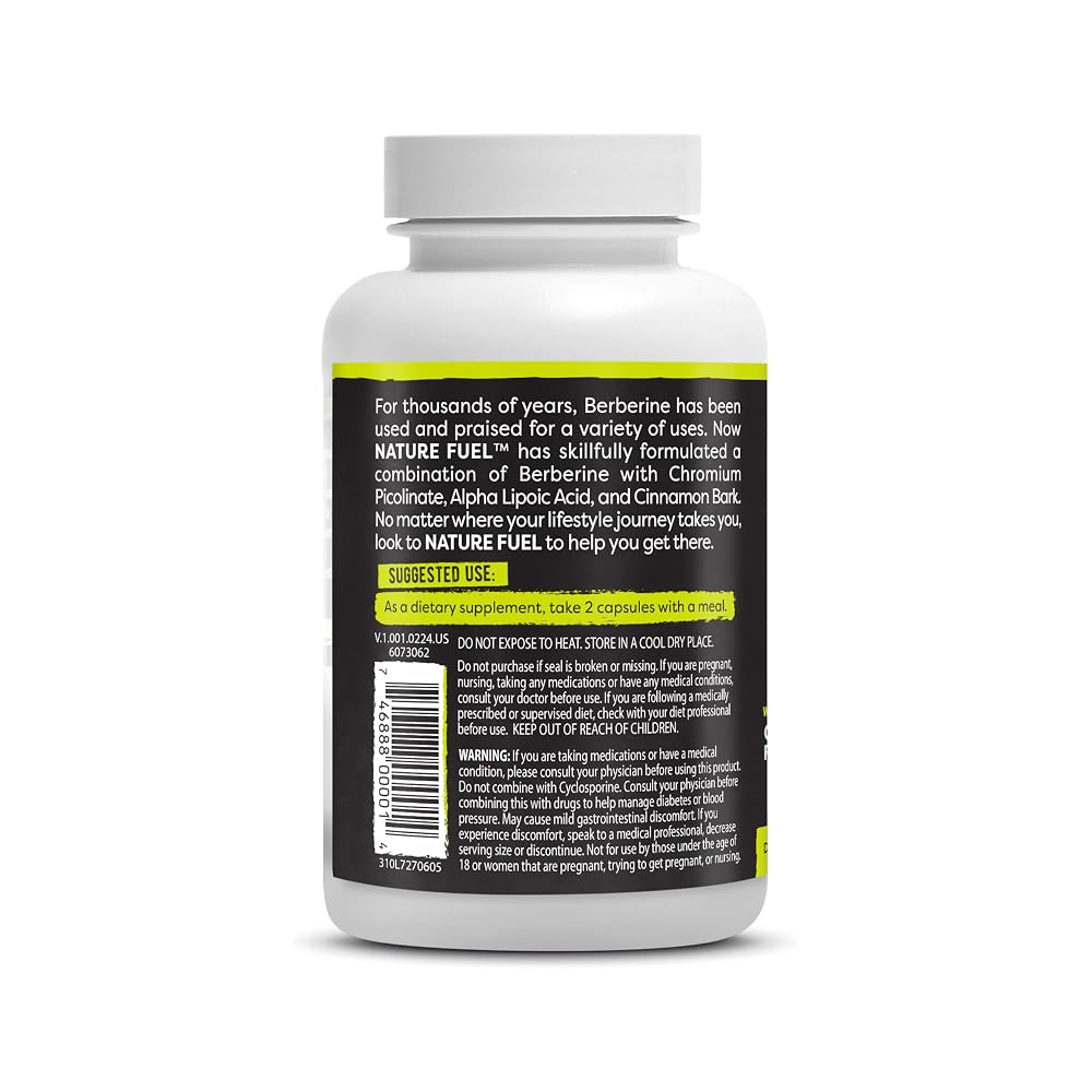 Healthy Delights Nature Fuel Berberine Capsules - 60 Count - image 7