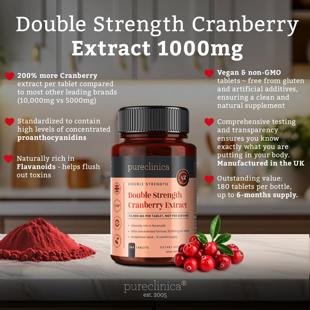 pureclinica Double Strength Cranberry Extract - 720 Tablets - image 3