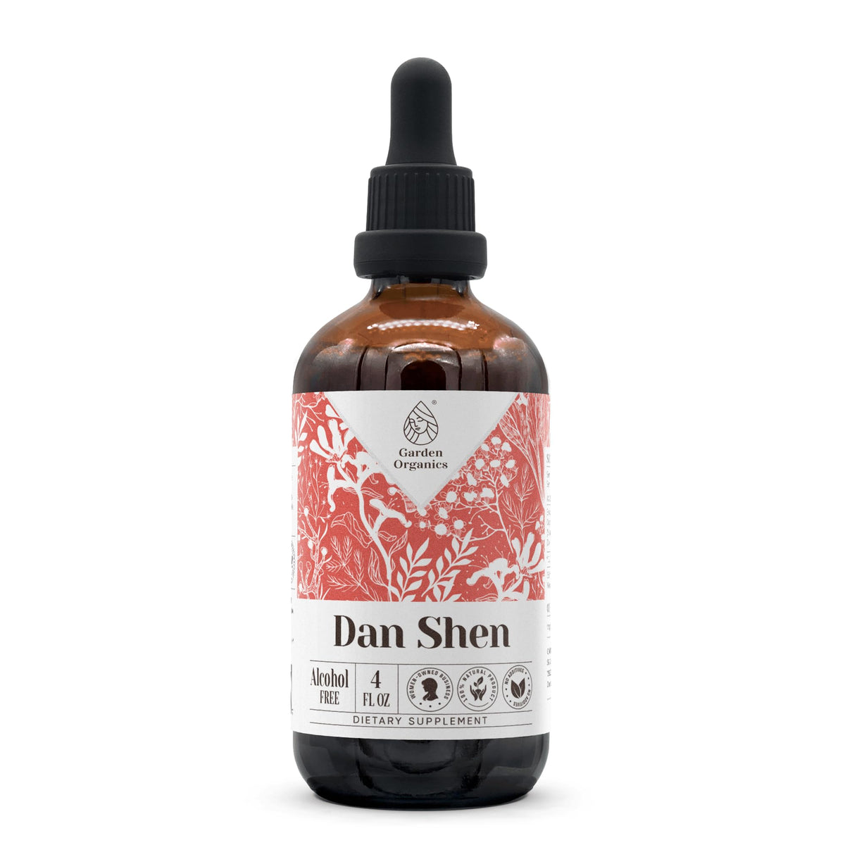 Garden Organics Dan Shen Alcohol-Free Natural Tincture Extract