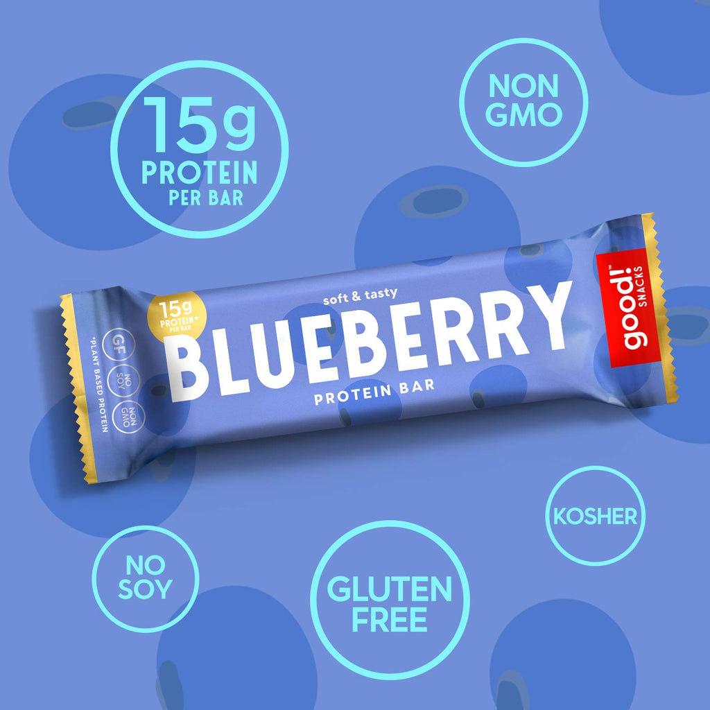 good! Snacks Blueberry Vegan Protein Bar, 15g Protein - 12pk - image 3