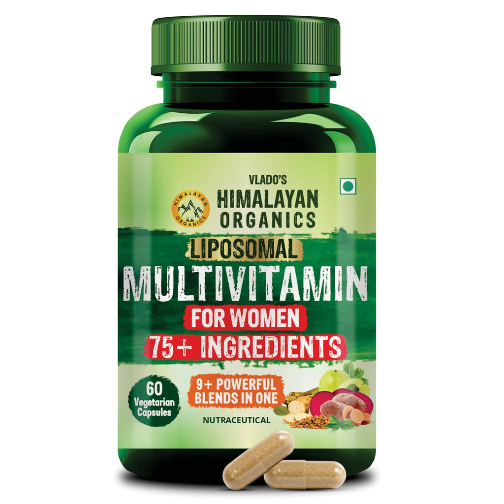 Himalayan Organics Liposomal Multivitamin for Women - 60 Vegetarian Capsules