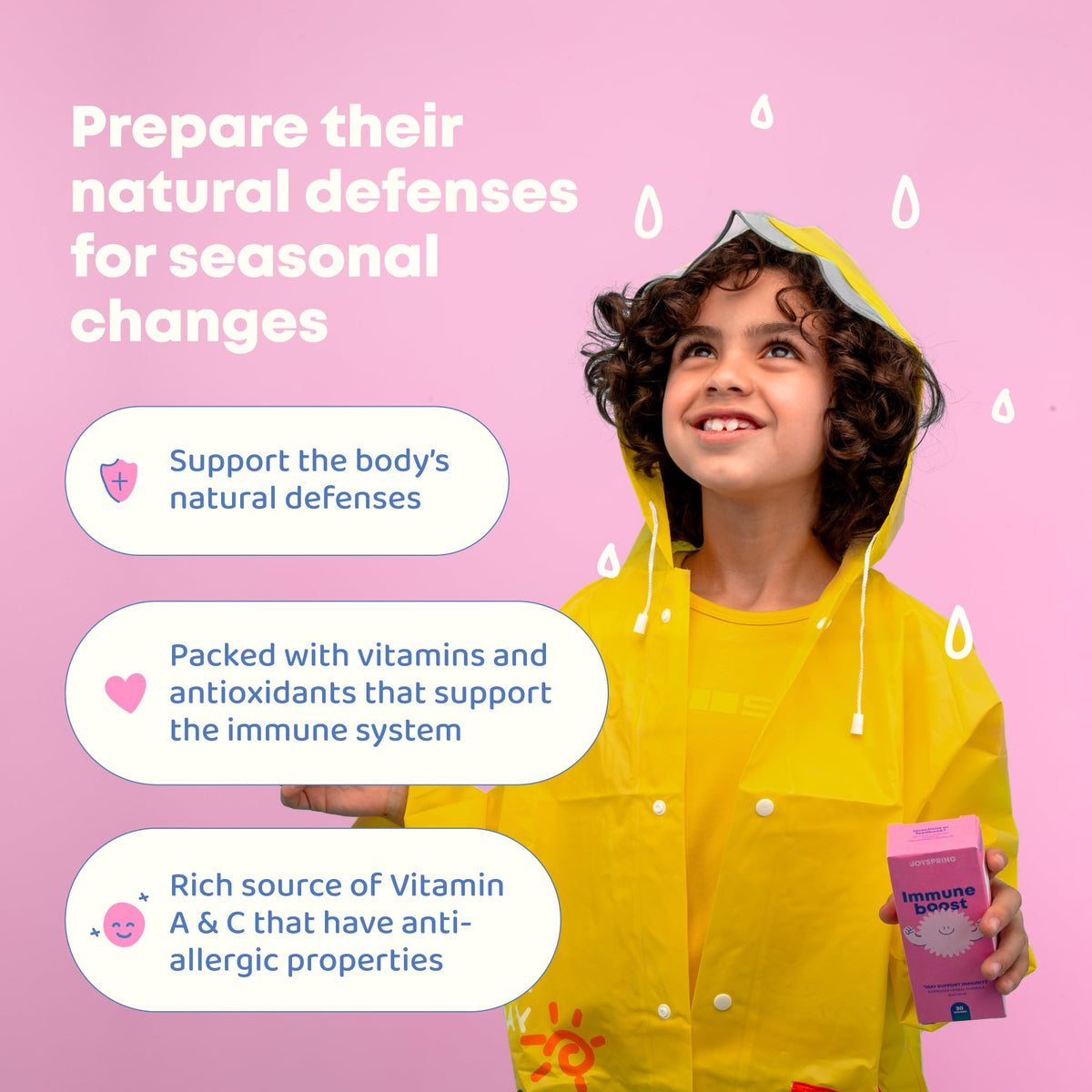 JoySpring Kids Immune Support Drops Elderberry - 2 fl oz - image 2