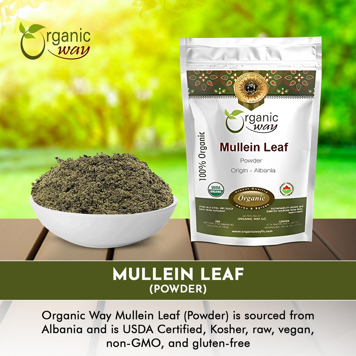 Organic Way Mullein Leaf Powder - 8 Ounce - image 6
