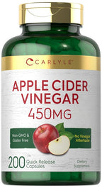 Carlyle Apple Cider Vinegar Capsules 450mg - 200 Count