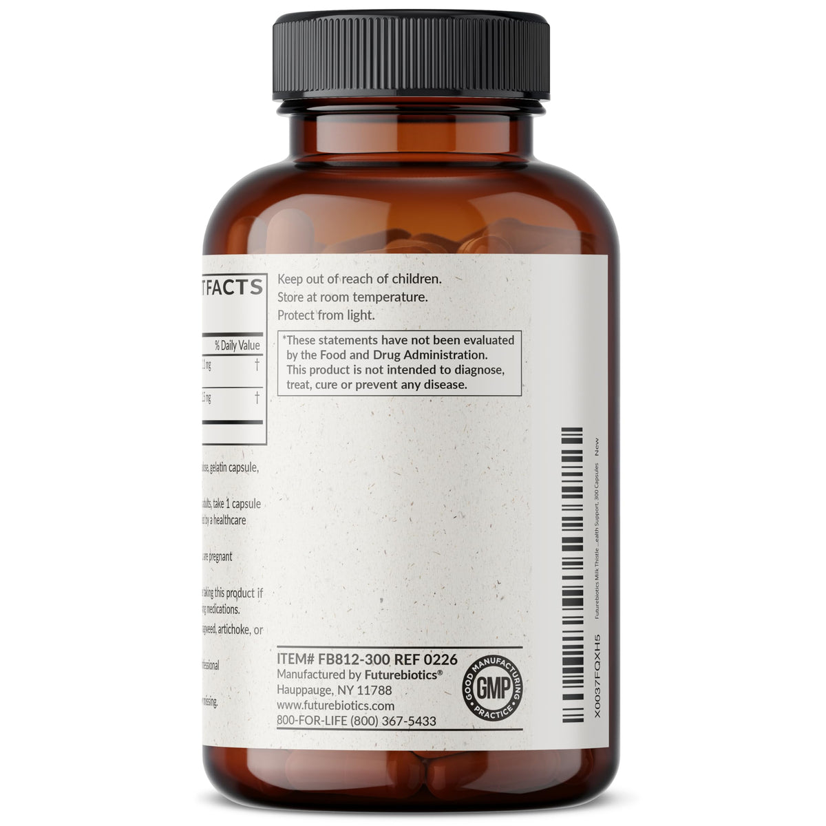 Futurebiotics Milk Thistle 1000mg Silymarin Marianum & Dandelion Root